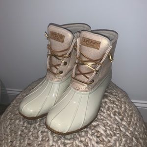 Metallic Sperry Boots